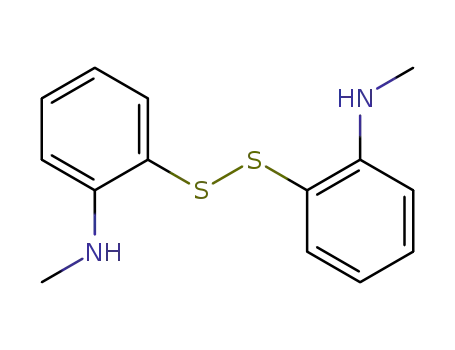 Molecular Structure of 3495-63-4 (Benzenamine, 2,2'-dithiobis[N-methyl-)