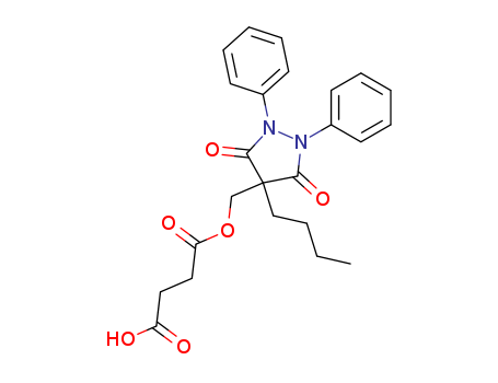 Butanedioic acid,1-[(4-butyl-3,5-dioxo-1,2-diphenyl-4-pyrazolidinyl)methyl] ester