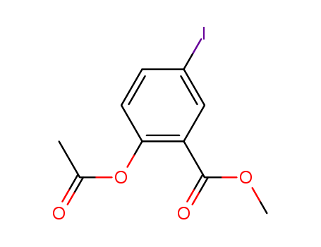 Benzoic acid,2-(acetyloxy)-5-iodo-, methyl ester