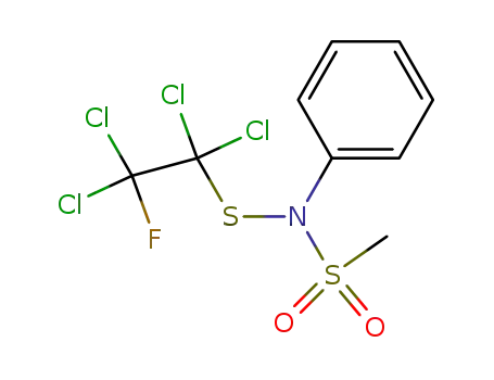 Molecular Structure of 22729-75-5 (N-phenyl-N-[(1,1,2,2-tetrachloro-2-fluoroethyl)thio]methanesulphonamide)
