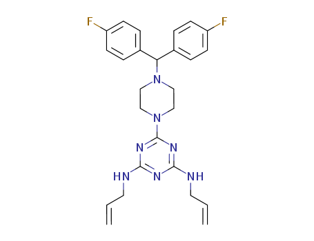 1,3,5-Triazine-2,4-diamine,6-[4-[bis(4-fluorophenyl)methyl]-1-piperazinyl]-N2,N4-di-2-propen-1-yl-