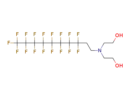 Molecular Structure of 27607-36-9 (2,2'-[(3,3,4,4,5,5,6,6,7,7,8,8,9,9,10,10,10-heptadecafluorodecyl)imino]bisethanol)