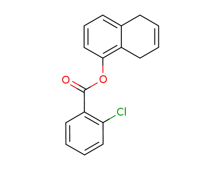 Molecular Structure of 543680-85-9 (5,8-dihydro-1-naphthyl 2-chlorobenzoate)