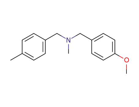Molecular Structure of 857825-44-6 (N-methyl-N-(4-methyl)benzyl-(4-methoxy)benzylamine)