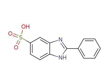 Molecular Structure of 27503-81-7 (2-Phenylbenzimidazole-5-sulfonic acid)