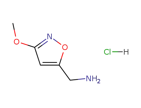 Molecular Structure of 2763-95-3 (5-aminomethyl-3-methoxyisoxazole hydrochloride)
