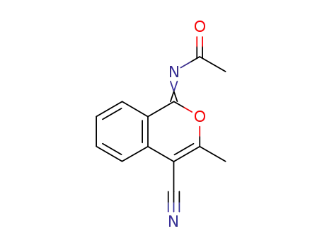 1H-1-ACETYLIMINO-3-METHYLBENZO[C]피란-4-카보니트릴