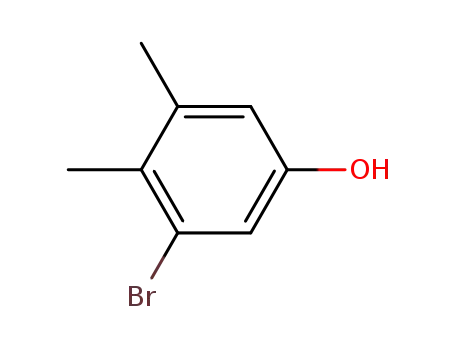 Molecular Structure of 71942-14-8 (3-Bromo-4,5-dimethylphenol)