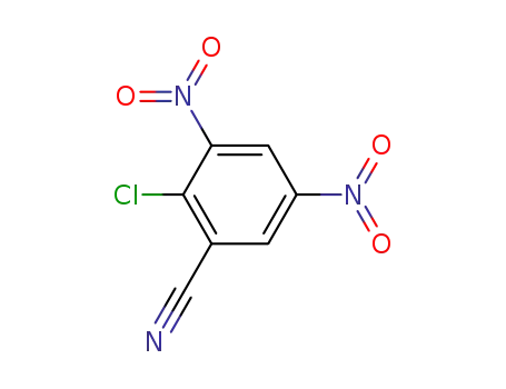 Molecular Structure of 27697-45-6 (Benzonitrile, 2-chloro-3,5-dinitro-)