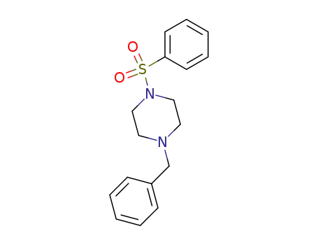 Molecular Structure of 107785-25-1 (1-benzyl-4-(phenylsulfonyl)piperazine)
