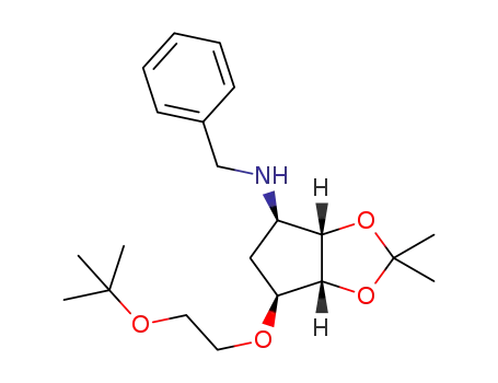 (3aS,4R,6S,6aR)-N-benzyl-6-((2-tert-butoxy)ethoxy)-2,2-dimethyl-tetrahydro-3aH-cyclopenta[d][1,3]dioxol-4-amine