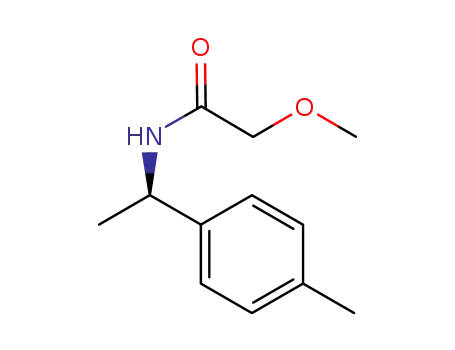 Molecular Structure of 296236-17-4 (2-methoxy-N-[(1R)-1-(4-methylphenyl)ethyl]acetamide)