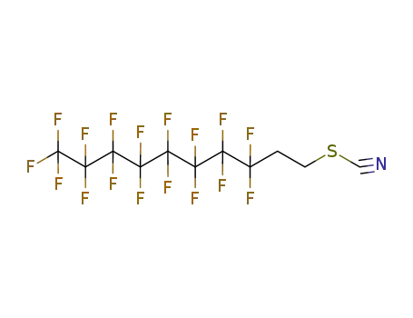 Molecular Structure of 26650-10-2 (3,3,4,4,5,5,6,6,7,7,8,8,9,9,10,10,10-heptadecafluorodecyl thiocyanate)