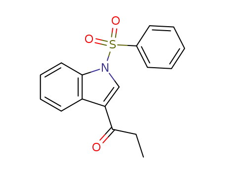 1-[1-(benzenesulfonyl)-1H-indol-3-yl]propan-1-one