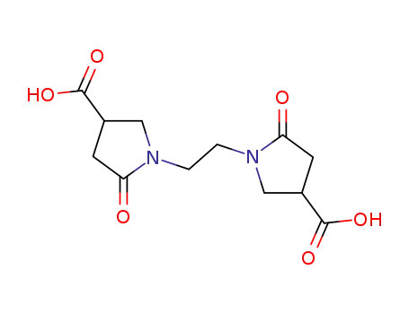 Molecular Structure of 2761-13-9 (1,1'-(ethylene)bis[5-oxopyrrolidine-3-carboxylic] acid)