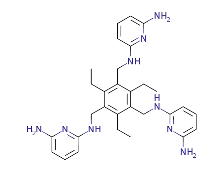 Molecular Structure of 797818-02-1 (1,3,5-tris[(6-aminopyridin-2-yl)aminomethyl]-2,4,6-triethylbenzene)