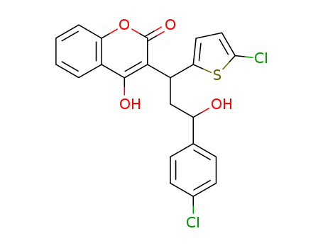2H-1-Benzopyran-2-one,3-[3-(4-chlorophenyl)-1-(5-chloro-2-thienyl)-3-hydroxypropyl]-4-hydroxy-