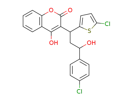 Molecular Structure of 22619-35-8 (tioclomarol)