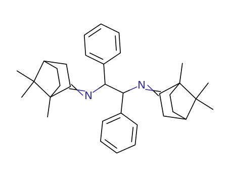 Molecular Structure of 137359-92-3 (1,2-Diphenyl-N,N'-bis-[1,7,7-trimethyl-bicyclo[2.2.1]hept-(2E)-ylidene]-ethane-1,2-diamine)