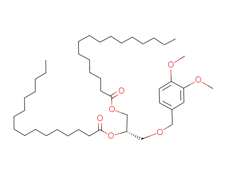 Hexadecanoic acid (S)-2-(3,4-dimethoxy-benzyloxy)-1-hexadecanoyloxymethyl-ethyl ester