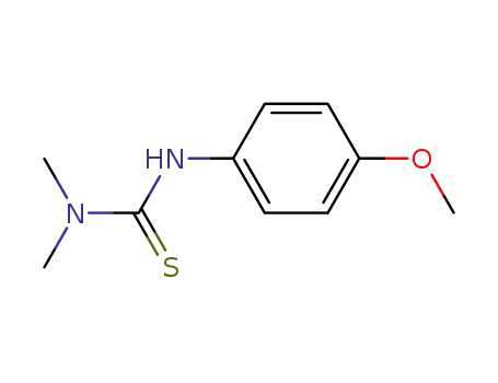 Molecular Structure of 31124-88-6 (3-(4-methoxyphenyl)-1,1-dimethylthiourea)