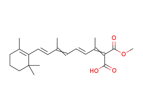 2-[(2E,4E,6E)-1,5-Dimethyl-7-(2,6,6-trimethyl-cyclohex-1-enyl)-hepta-2,4,6-trien-(E)-ylidene]-malonic acid monomethyl ester