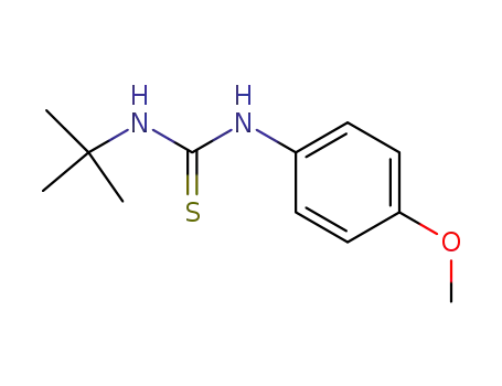 Molecular Structure of 14615-92-0 (1-tert-butyl-3-(4-methoxyphenyl)thiourea)
