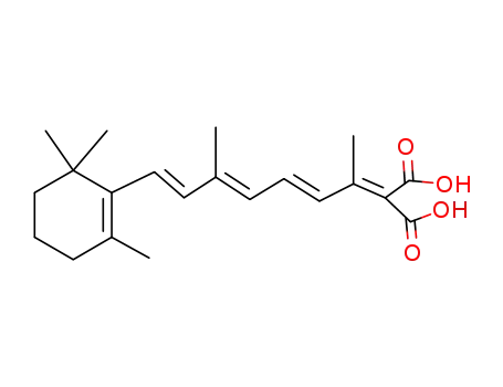 Molecular Structure of 20013-34-7 (acide-2-carboxy-3,7-dimethyl-9-(2,6,6-trimethyl-cyclohex-1-enyl)-nona-2E,4E,6E,8E-tetraenoique)