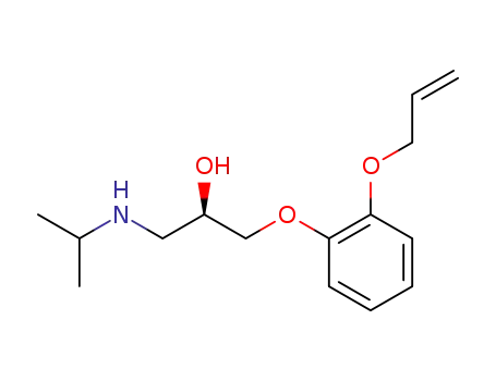 Molecular Structure of 31576-00-8 ((R)-1-[o-(allyloxy)phenoxy]-3-(isopropylamino)propan-2-ol)