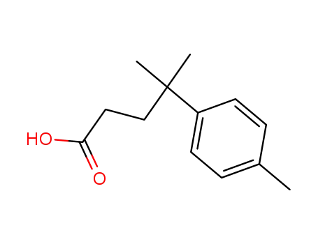 Molecular Structure of 40663-79-4 (4-methyl-4-<i>p</i>-tolyl-valeric acid)