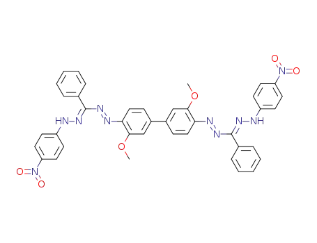 Molecular Structure of 16325-01-2 (NITRO BLUE TETRAZOLIUM FORMAZAN)