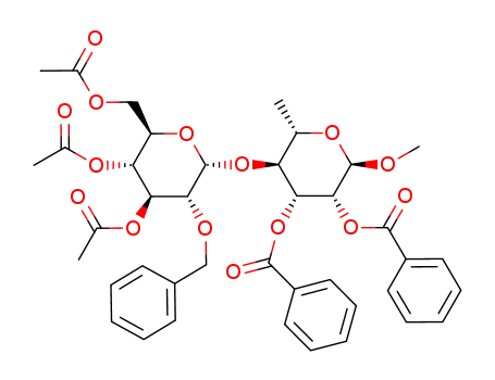 methyl-2,3-di-O-benzoyl-4-O-(3,4,6-tri-O-acetyl-2-O-benzyl-α-D-glucopyranosyl)-α-L-rhamnopyranoside