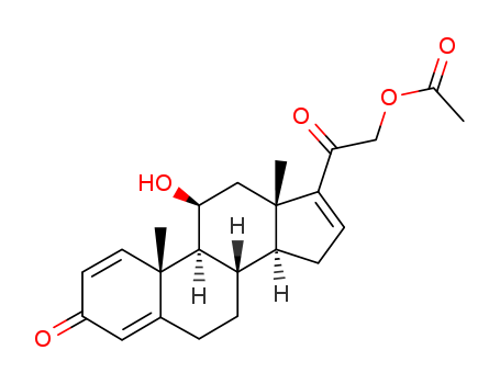 11beta,21-dihydroxypregna-1,4,16-triene-3,20-dione 21-acetate