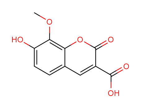 7-hydroxy-8-methoxy-2-oxo-2<i>H</i>-chromene-3-carboxylic acid