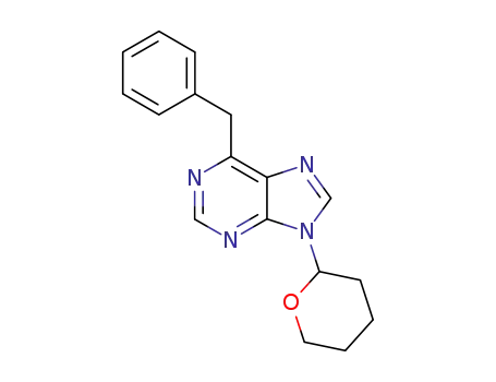 6-benzyl-9-(tetrahydro-pyran-2-yl)-9<i>H</i>-purine