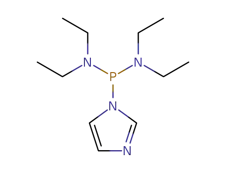 Molecular Structure of 128592-05-2 (tetraethyldiamidophosphorous acid imidazolide)