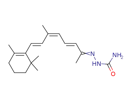 6-methyl-8<i>t</i>-(2,6,6-trimethyl-cyclohex-1-enyl)-octa-3<i>t</i>,5<i>c</i>,7-trien-2-one semicarbazone