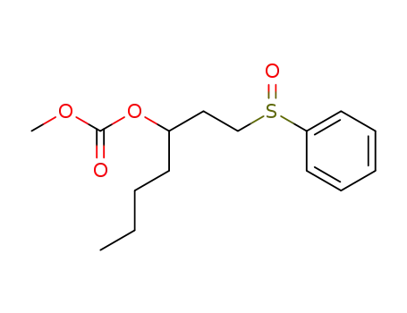 Carbonic acid 1-(2-benzenesulfinyl-ethyl)-pentyl ester methyl ester