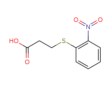Molecular Structure of 5324-52-7 (3-[(2-nitrophenyl)sulfanyl]propanoic acid)