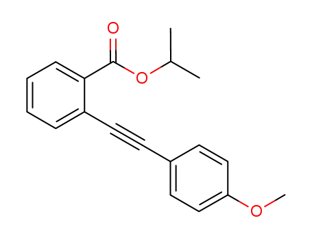 isopropyl 2-[2-(4-methoxyphenyl)ethynyl]benzoate