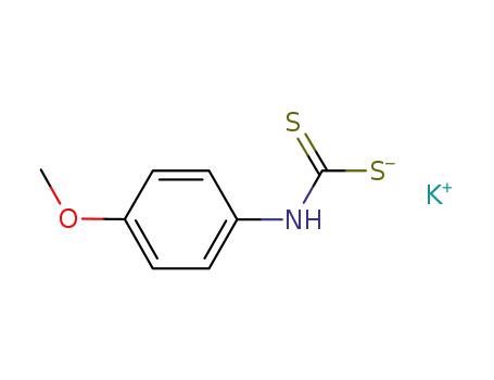 Molecular Structure of 1142816-82-7 (C<sub>8</sub>H<sub>8</sub>NOS<sub>2</sub><sup>(1-)</sup>*K<sup>(1+)</sup>)
