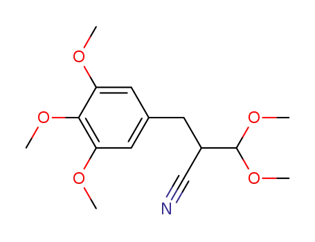 3,3-Dimethoxy-2-[(3,4,5-trimethoxyphenyl)methyl]propanenitrile