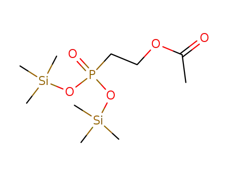 Molecular Structure of 72563-41-8 (β-Acetoxyethanphosphonsaeure-bis(trimethylsilylester))