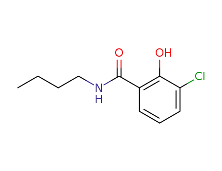 Molecular Structure of 3009-04-9 (N-butyl-3-chlorosalicylamide)
