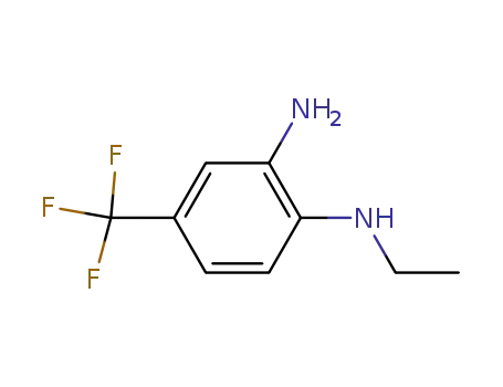 Molecular Structure of 30377-63-0 (N-ethyl-4-(trifluoromethyl)benzene-1,2-diamine)