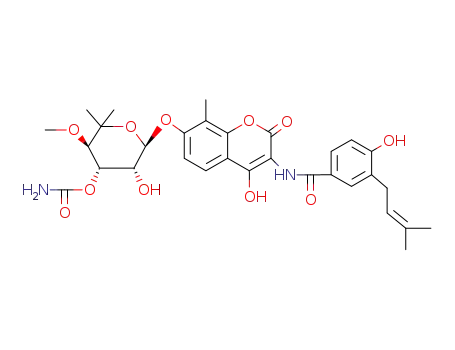 Molecular Structure of 107781-69-1 (novobiocin)