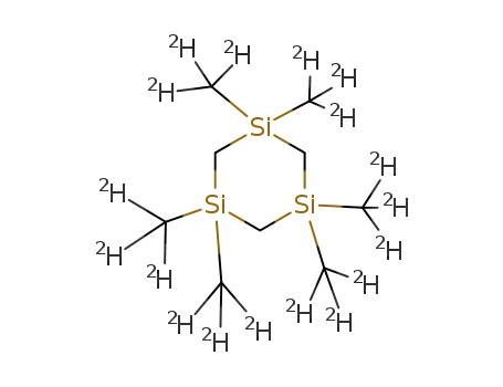 Molecular Structure of 22843-50-1 (1,1,3,3,5,5-hexa[(2H3)methyl]-1,3,5-trisilacyclohexane)