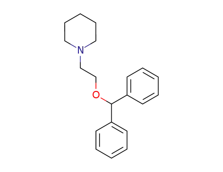 Molecular Structure of 4960-10-5 (1-(2-benzhydryloxyethyl)piperidine)