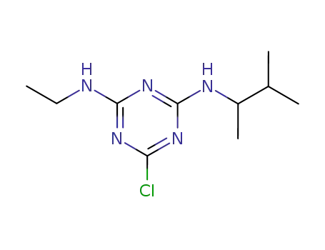 Molecular Structure of 22936-69-2 (6-chloro-N2-(1,2-dimethylpropyl)-N4-ethyl-1,3,5-triazine-2,4-diamine)