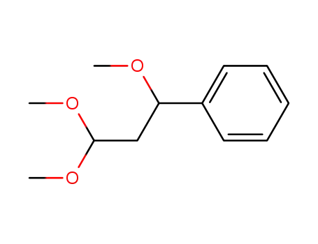 Molecular Structure of 26278-70-6 (3-methoxy-3-phenyl-propionaldehyde dimethylacetal)